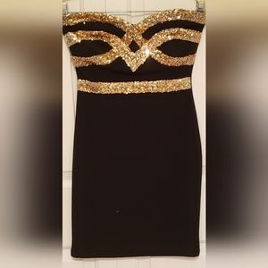 SOLD Black Mini with Gold Details